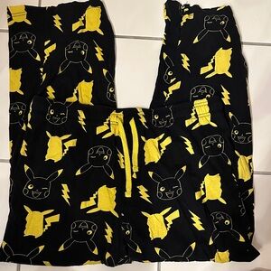 COPY - Pokémon Black & Yellow Pikachu Pajama Pants